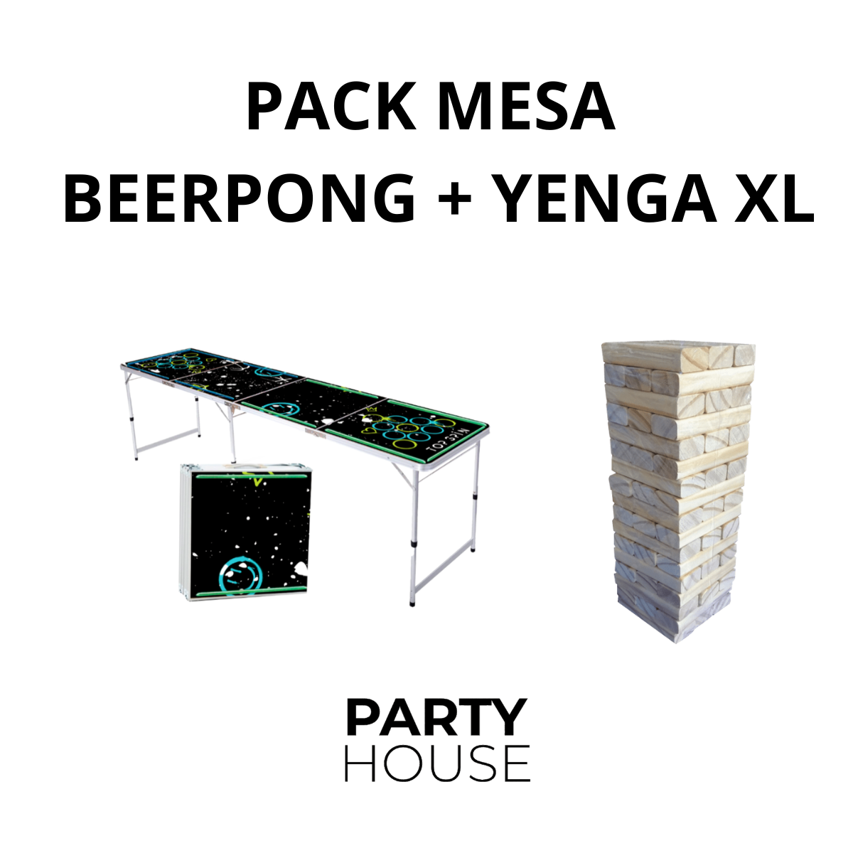 Pack Beerpong + Yenga XL